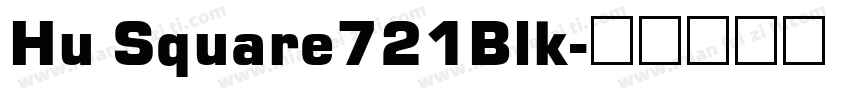 Hu Square721Blk字体转换